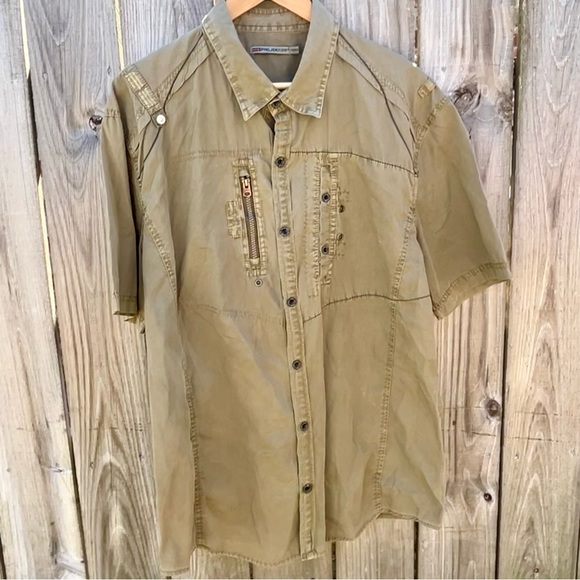 Projek Raw Men’s Button Front Shirt XXL - Picture 2 of 6